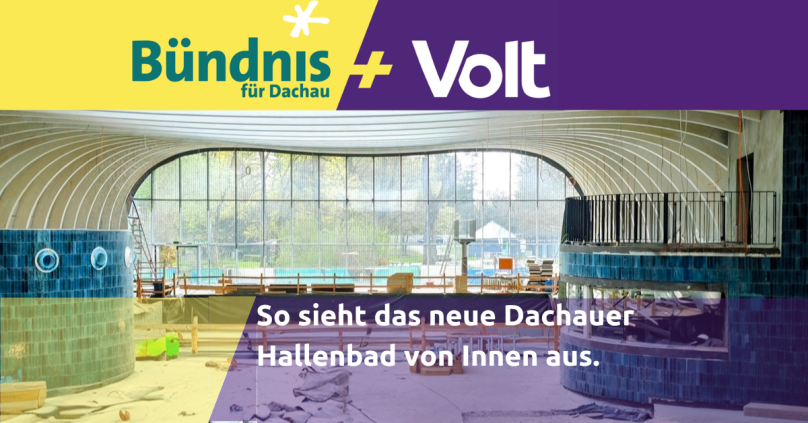 Das neue Dachauer Hallenbad – Hochbetrieb auf der&nbsp;Baustelle
