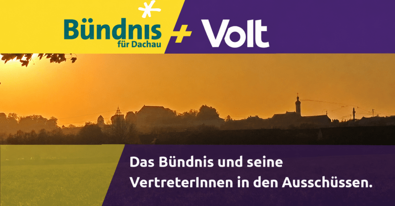 Die Funktionen im Stadtrat: Bündnis für Dachau +&nbsp;Volt