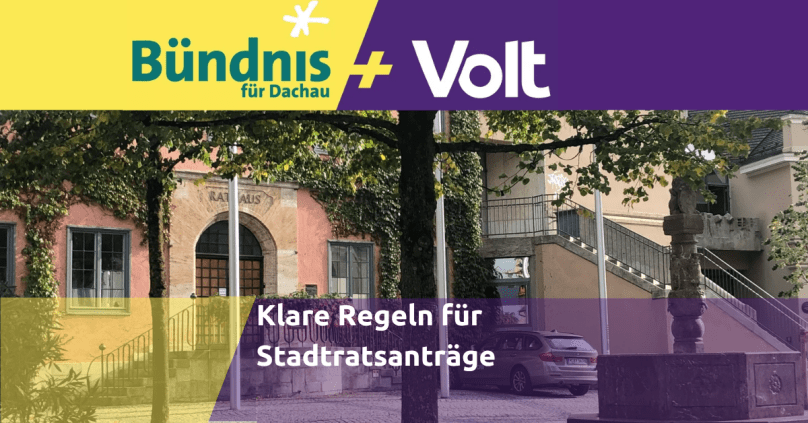 Verbindliche Regeln für Stadtratsanträge: Mehr Transparenz und&nbsp;Verlässlichkeit