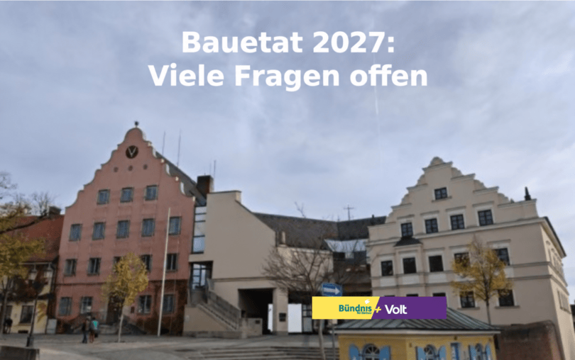 Bauetat 2027: Keine Mehrheit für eine Empfehlung – wichtige Fragen bleiben&nbsp;offen